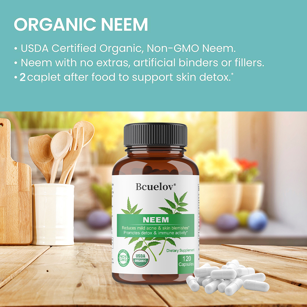 Organic Neem Leaf Capsules, He - Herbal Wellness Supplement review and price